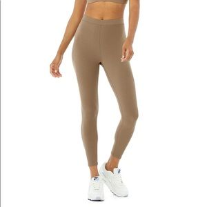 Ribbed High-waist 7/8 Leggings